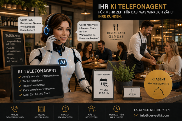 Digitaler Empfang in einem Restaurant nimmt eine Tischreservierung entgegen